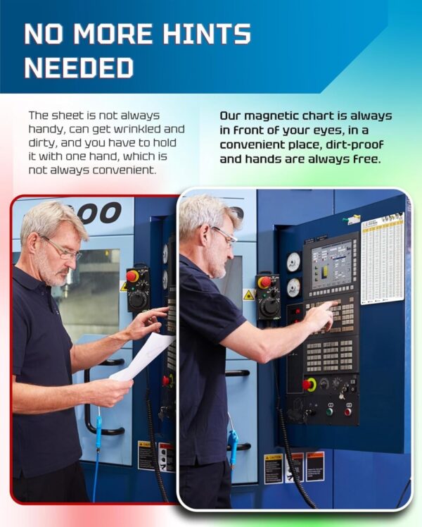 Inch/Metric Drill Size & Decimal Equivalents Magnetic Chart - Image 7